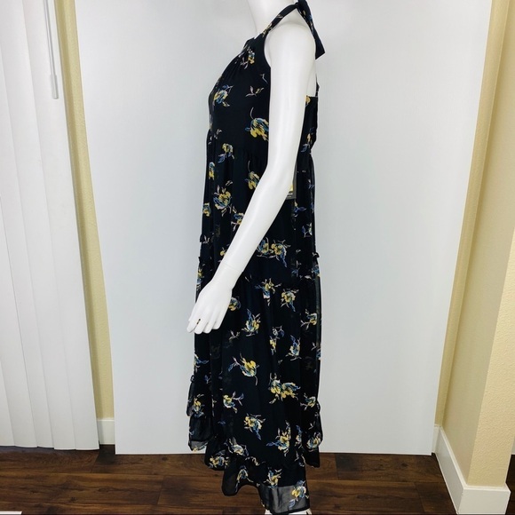 Who What Wear Sz XS Floral Halter Maxi Dress - Picture 3 of 8